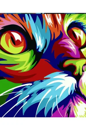 Favorito De Clientes COLOREAR NUMEROS - GATO DE ARTE POP