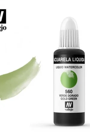 ACUARELA LIQUIDA VERDE DORADO VALLEJO 32 ML Tendencia