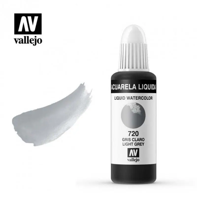 Pedido Al Por Mayor ACUARELA LIQUIDA GRIS CLARO VALLEJO 32 ML