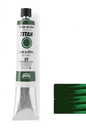 Últimas Unidades VERDE CINABRIO OSCURO SERIE 2 Nº 91 60 ML OLEO EXTRAFINO TITAN