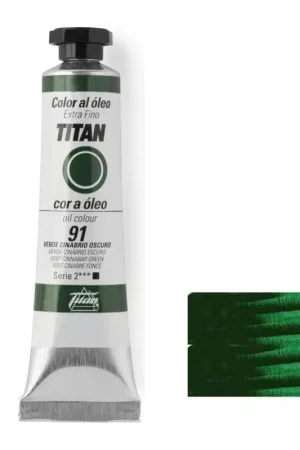 Venta Final VERDE CINABRIO OSCURO SERIE 2 Nº 91 20 ML OLEO EXTRAFINO TITAN