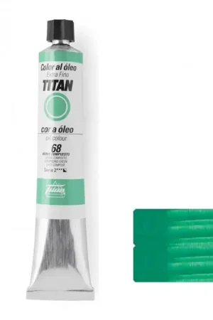Marca Reconocida VERDE COMPUESTO SERIE 2 Nº 68 60 ML OLEO EXTRAFINO TITAN