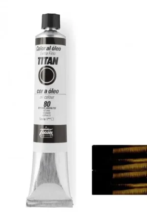 BITUMÉ ASFALTO SERIE 1 Nº 80 60 ML OLEO EXTRAFINO TITAN Artesanal