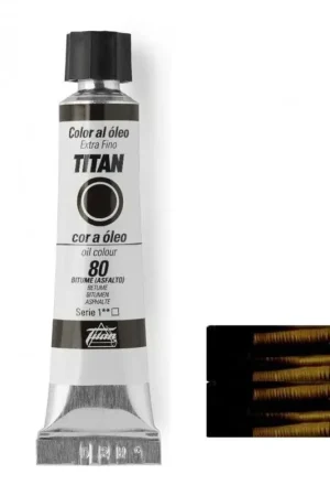 Original BITUMÉ ASFALTO SERIE 1 Nº 80 20 ML OLEO EXTRAFINO TITAN
