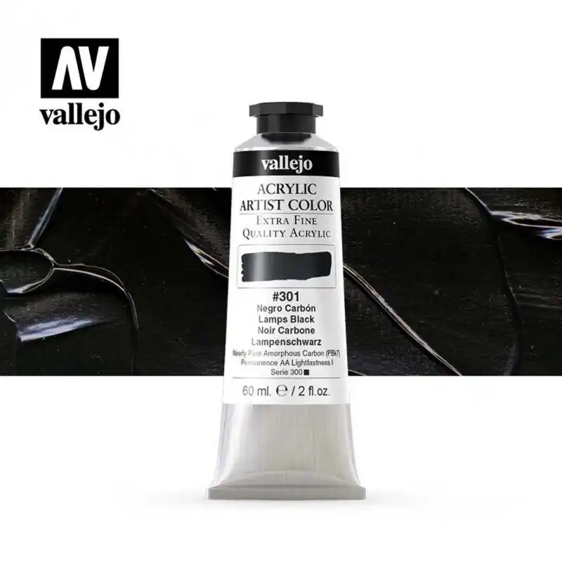 ARTIST COLOR 301 NEGRO CARBÓN 60 ML Disponible Ahora