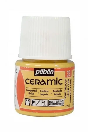 Venta Final PINTURA CERAMIC PEBEO AMARILLO CLARO 45 ML