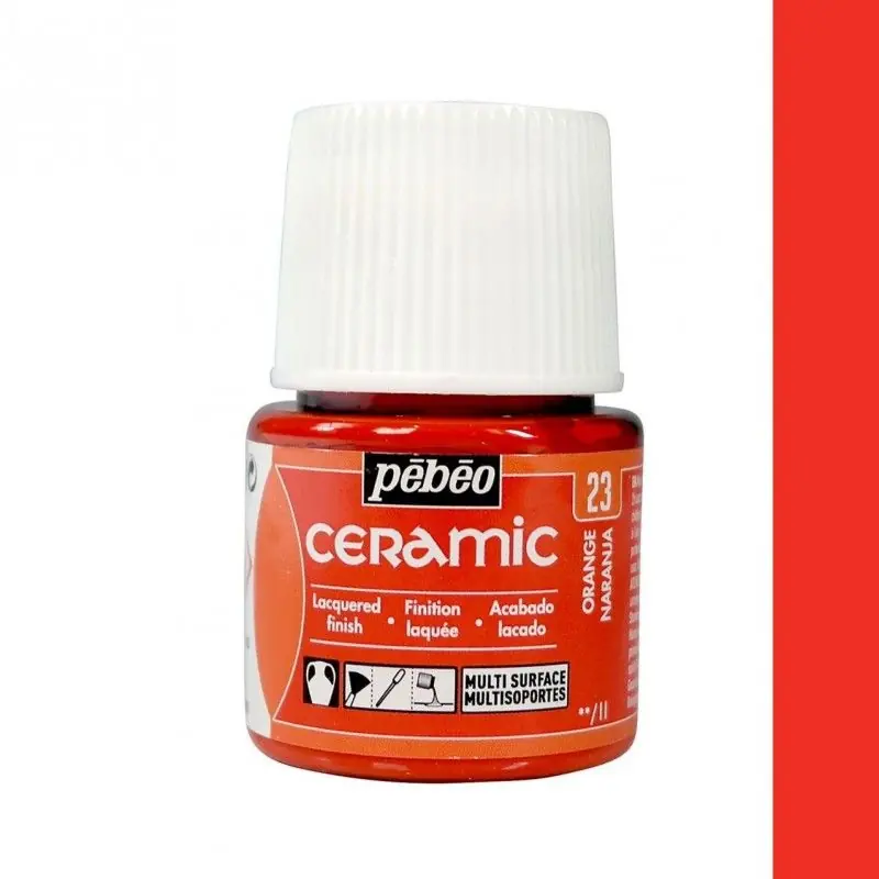 PINTURA CERAMIC PEBEO NARANJA 45 ML Súper Precio