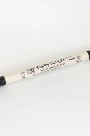 ROTULADOR ZIG DE 2 PUNTAS NEGRO PARA TELA Garantía De Devolución De Dinero