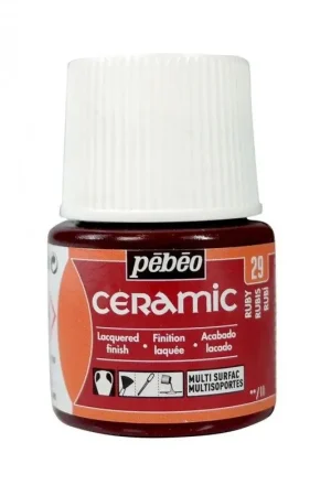 Rebajas PINTURA CERAMIC PEBEO RUBI 45 ML