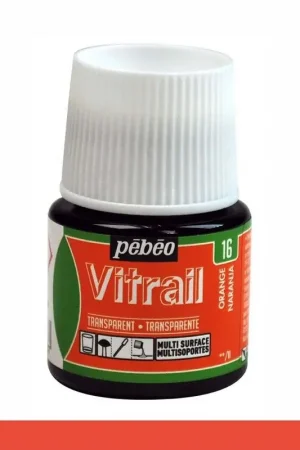 PINTURA CRISTAL VITRAIL NARANJA PEBEO 45 ML Oferta