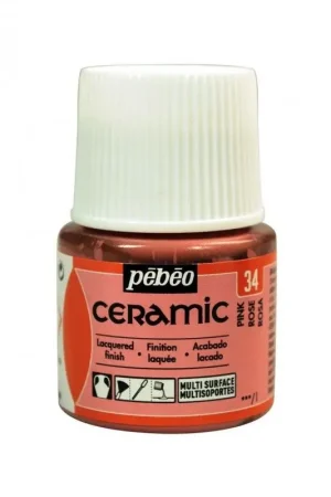 PINTURA CERAMIC PEBEO ROSA 45 ML Disponible Ahora