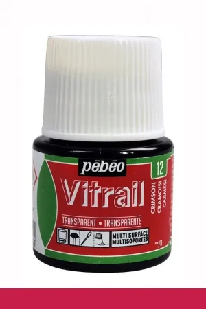 PINTURA CRISTAL VITRAIL CARMESÍ PEBEO 45 ML Comprar En Línea