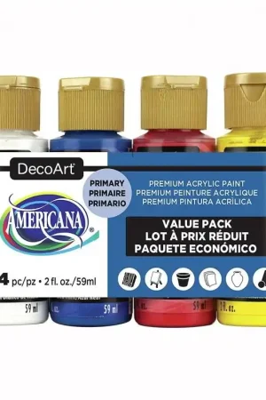 Pago Seguro PACK ECONOMICO 4 COLORES PRIMARIOS MATE AMERICANA DECOART