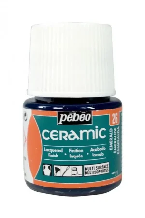 PINTURA CERAMIC PEBEO ESMERALDA 45 ML Exclusivo