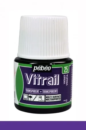 PINTURA CRISTAL VITRAIL VIOLETA PEBEO 45 ML Original