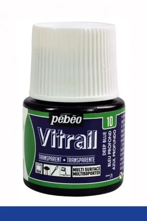 PINTURA CRISTAL VITRAIL AZUL PROFUNDO PEBEO 45 ML Mejor Calidad