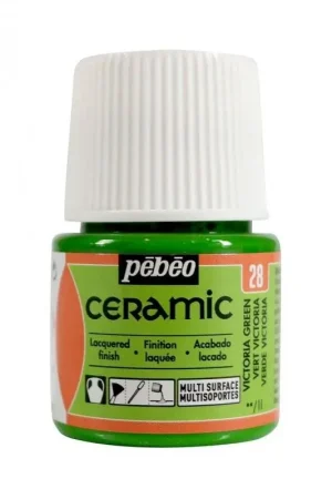 A Buen Precio PINTURA CERAMIC PEBEO VERDE VICTORIA 45 ML