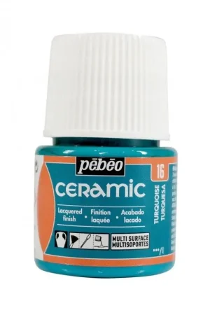 PINTURA CERAMIC PEBEO TURQUESA 45 ML Directo De Fábrica