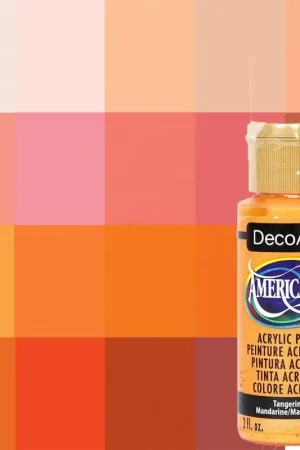 Imprescindible (Must-Have) PINTURA AMERICANA DECOART ACRILICA NARANJAS