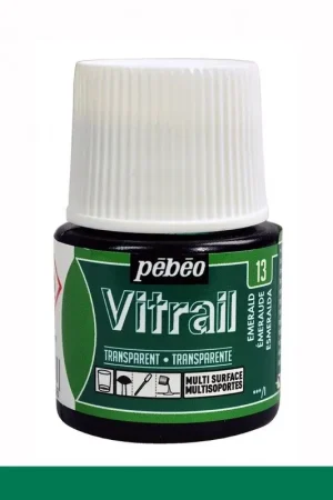 Certificado PINTURA CRISTAL VITRAIL ESMERALDA PEBEO 45 ML