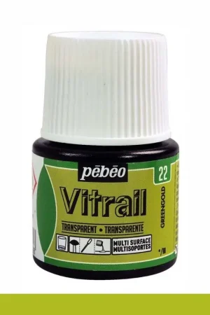 PINTURA CRISTAL VITRAIL VERDE GREENGOLD PEBEO 45 ML Envío Inmediato