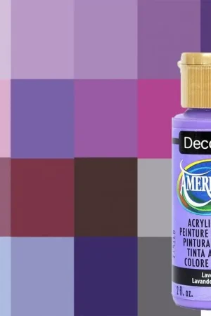 PINTURA AMERICANA DECOART ACRILICA VIOLETAS Garantía De Devolución De Dinero