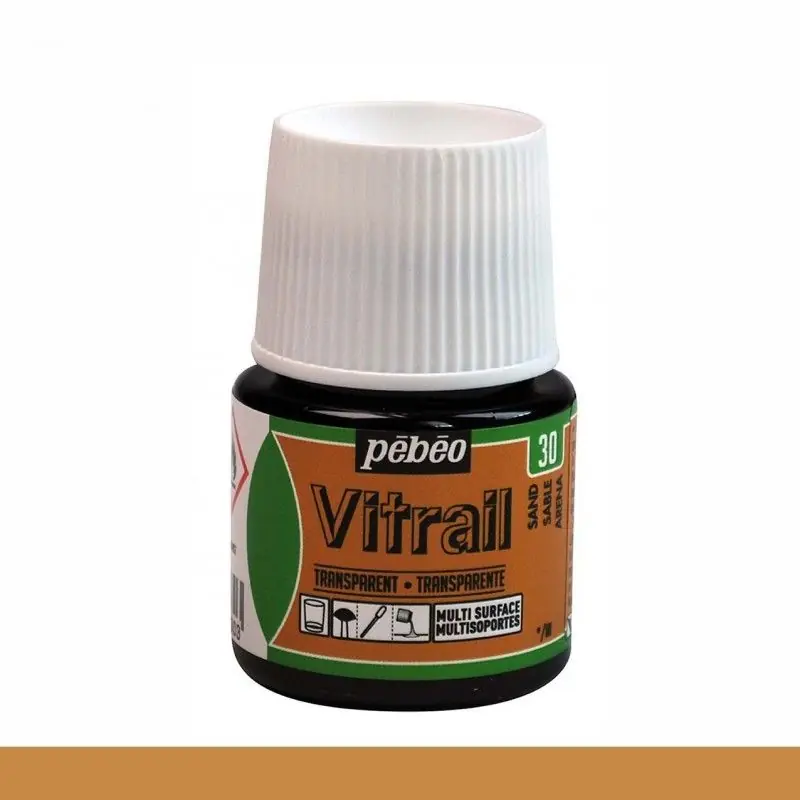 PINTURA CRISTAL VITRAIL ARENA PEBEO 45 ML Envío Inmediato