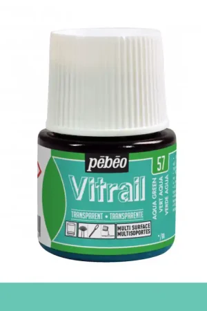 PINTURA CRISTAL VITRAIL VERDE AGUA PEBEO 45 ML Precio Bajo