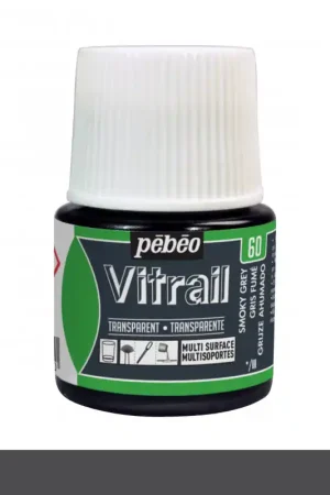 PINTURA CRISTAL VITRAIL GRIS HUMO PEBEO 45 ML Últimas Unidades