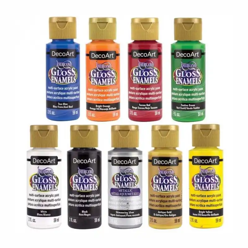 Disponible Ahora ACRILICO GLOSS ENAMELS MULTISUPERFICIE AMERICANA 59 ML DECOART