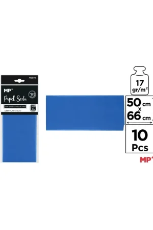 PAPEL SEDA AZUL MARINO 50 x 66 cm 10 Uds. Mejor Precio
