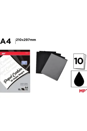 PAPEL CARBÓN 10 HOJAS NEGRO Edición Limitada