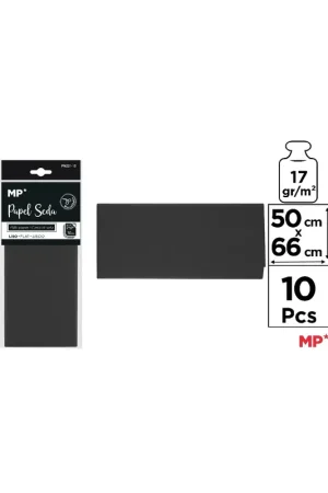 Oferta Especial PAPEL SEDA NEGRO 50 x 66 cm 10 Uds.