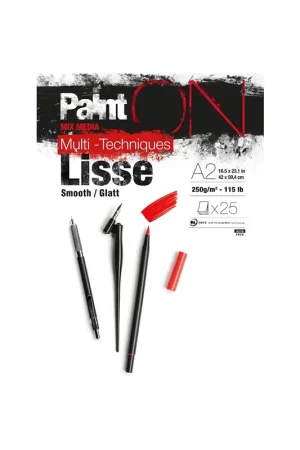 BLOC CLAIRE FOUNTAINE PAINT ON LISO 250 GRAMOS A4 Auténtico