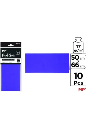 Novedad PAPEL SEDA AZUL ANIL 50 x 66 cm 10 Uds.
