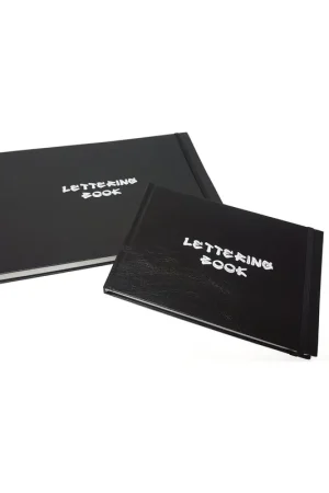 Más Vendido BLOC TAPA DURA NEGRA LETTERING A6