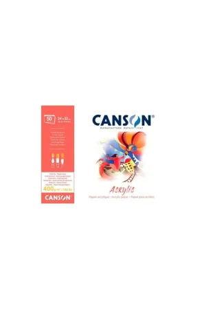 Bloc Enc 4L 34x41 10H Canson Acrylic Fino 400g Precio De Oferta