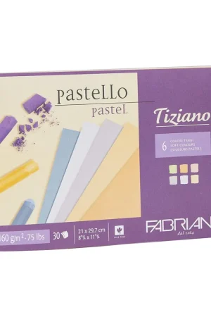 Moderno BLOC PASTEL FABRIANO TIZIANO  A4  6 TONOS PASTEL