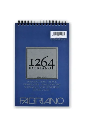 Últimas Unidades BLOC FABRIANO 1264 BLACK DRAWING A4 200G SPI. 40SH