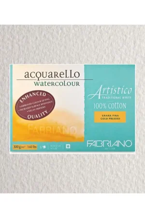 BLOC FABRIANO 100% ALGODON 300 GR GRANO FINO12,5X18 Mejor Precio