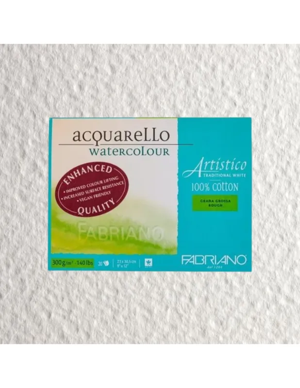 Envío Inmediato BLOC FABRIANO 100% ALGODON 300 GR GRANO GRUESO 23X30,5