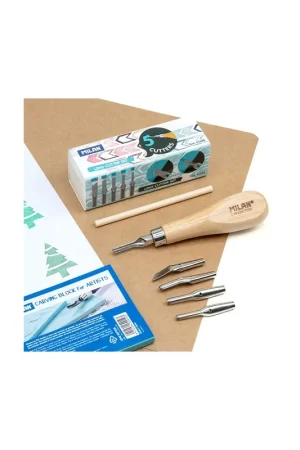 SET 5 GUBIAS DE GRABADO MILAN Compra Hoy